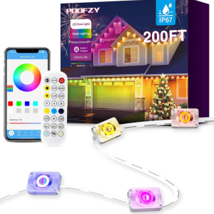 Permanent 200' Outdoor Smart RGB+IC Lights w/App