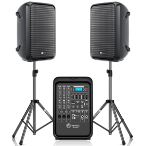 Portable Integrated 2-Way PA System w/Mic