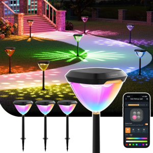 Linkind 4-Pack Smart Solar Color Changing Pathway Lights w/App