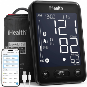 Bluetooth Upper Arm Blood Pressure Monitor w/App