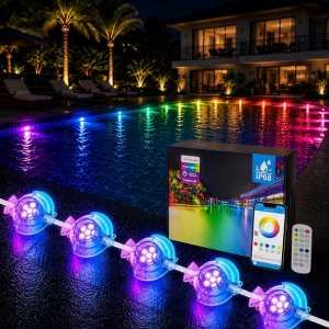 Smart 148' RGB+IC LED Permanent Pool Lights w/App