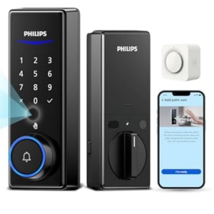 Philips 2-in-1 Doorbell+Palm Vein Smart Lock w/App