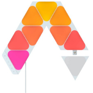Nanoleaf 9-Piece Multicolor Mini Triangles Smart LED Wall Light