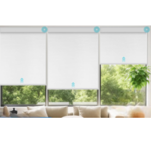 Smart Cordless Motorized Blackout Window Blinds w/Remote