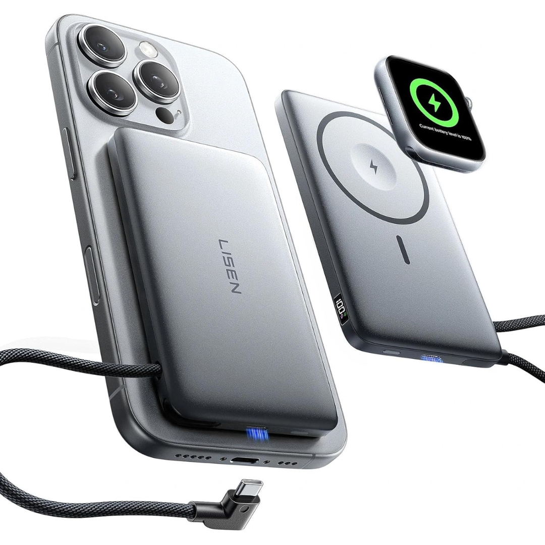 Lisen 10,000mAh Portable Magnetic Power Bank