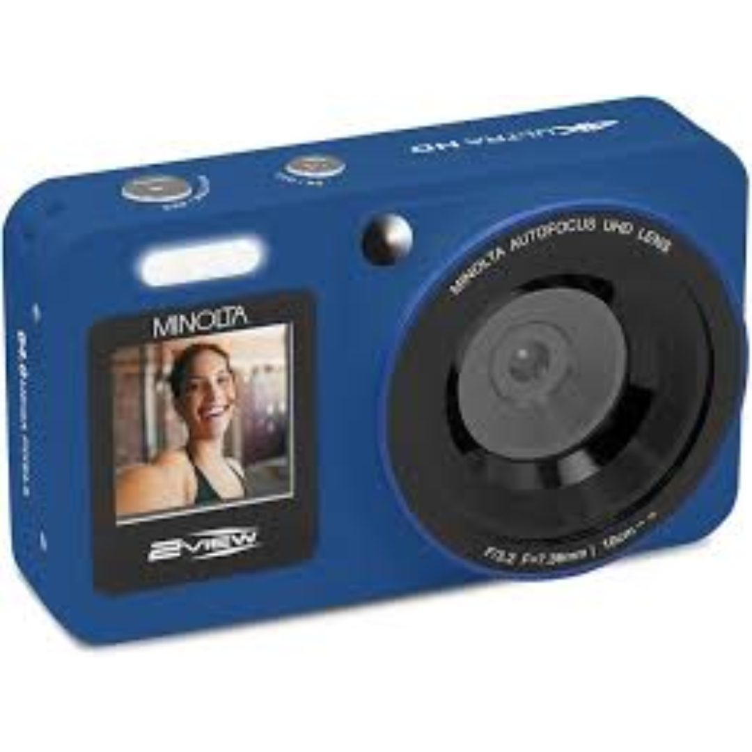 Minolta 64MP 4K Digital Camera w/Selfie Screen