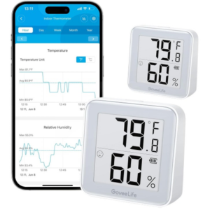 GoveeLife 2-Pack Bluetooth Thermometer Hygrometer w/App