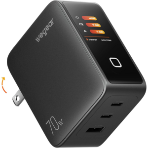 Wegear 70W 3-Port USB-C GaN III Wall Charger