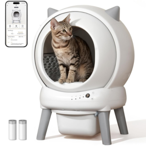 Smart Automatic Self-Cleaning Cat Litter Box w/App