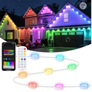 Brightever Smart 105' RGBIC Outdoor Lights w/App & Remote