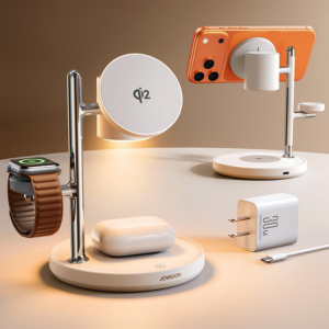 Joyroom 4-in-1 Apple MagSafe Wireless Charging Station w/Smart Night Lamp