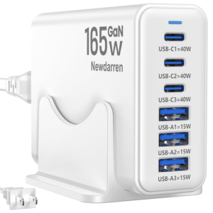 6-Port 165W GaN Desktop Charger