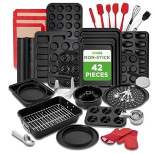 NutriChef 42-Piece Nonstick Bakeware Set
