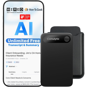 Comulytic Note Pro AI Voice Recorder w/App