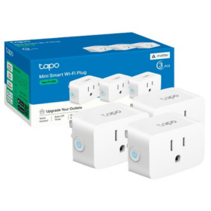 3-Pack TP-Link Tapo Matter Wi-Fi Smart Plug