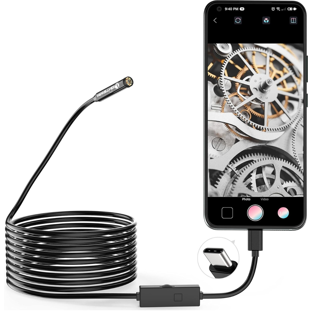 Waterproof 16' Endoscope Camera w/Light
