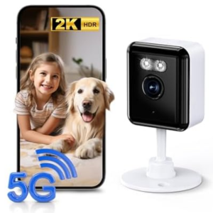 Indoor 2K AI Security Camera w/Night Vision