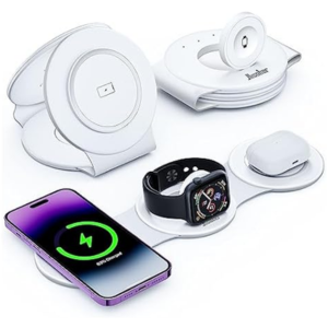Foldable 3-in-1 Magnetic Wireless Charging Station
