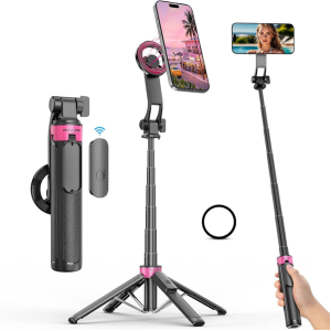 Magnetic 3-in-1 360° Selfie Stick Tripod w/Remote