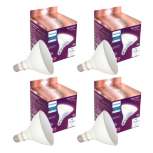Philips 4-Pack 120W LED Smart Wi-Fi Light Bulbs