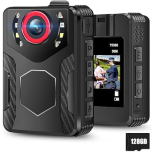 Night Vision 1080P Body Camera w/128GB Card