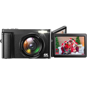 4K 180° Vlogging Camera w/32GB SD Card