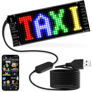 Custom Text LED Bluetooth Car Sign w/App