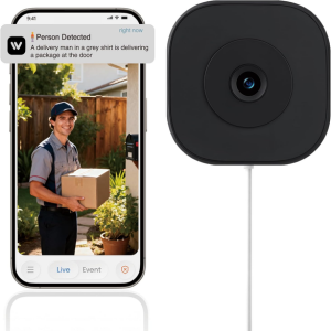 2K Magnetic Window Security Camera w/Color Night Vision