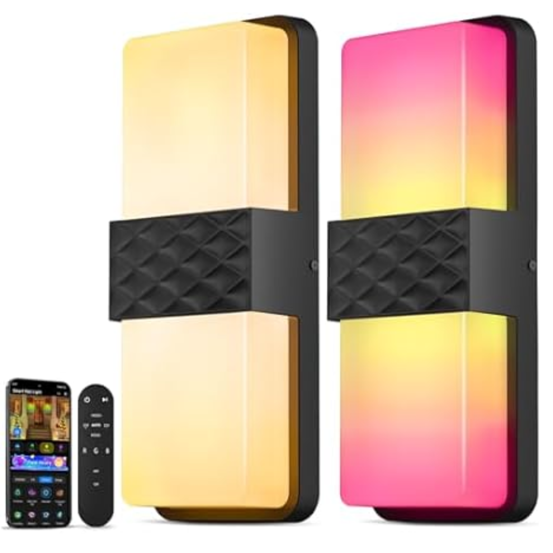 Outdoor 2-Pack Smart Wall Lights