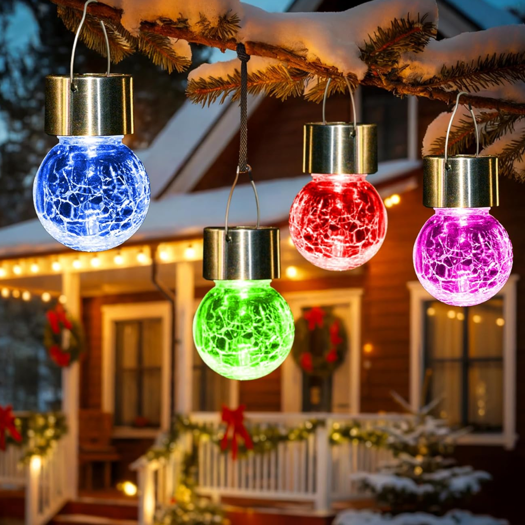 8-Pack Color Changing Solar Hanging Lights