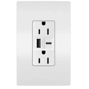 Legrand Radiant 6A Ultra-fast A/C & C/C USB charger
