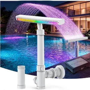 8-Color LED Solar Pool Fountain