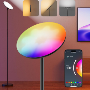 RGBWW LED Smart Floor Lamp w/App