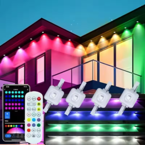 Outdoor 300' Smart Permanent RGB Lights w/App & Remote