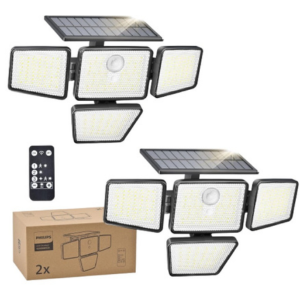 Philips 2-Pack Motion Sensor Solar Security Light w/Remote