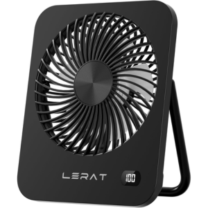 Portable 5-Speed USB Rechargeable Desk Fan