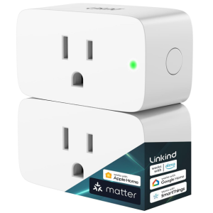 2-Pack Linkind Matter Smart Plugs