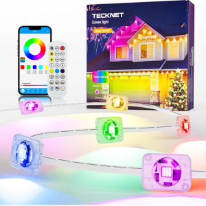 Smart 100' Permanent RGBIC LED Outdoor Lights w/Music Sync