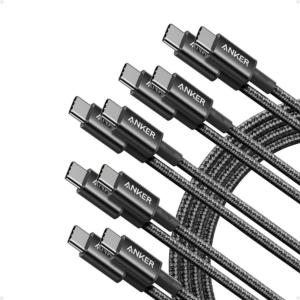 5-Pack Anker 6' 100W USB-C to USB-C Charging Cable