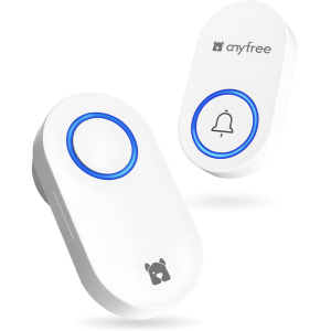 Self-Powered Wireless Doorbell w/Plug-in Reciever
