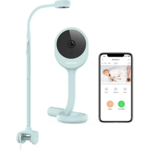 Crib Mount Baby Camera Monitor w/Sleep Tracker & 2-Way Talk