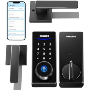 Philips Keyless Smart Bluetooth Door Lock Set w/Handles & App