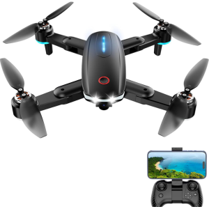 1080P HD FPV Foldable Camera Drone w/Batteries