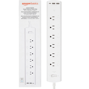 Amazon Basics Smart 6-Outlet & 3-USB Plug Power Strip