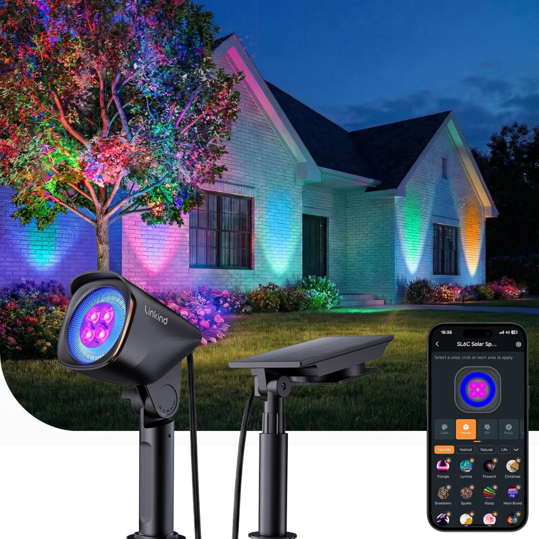 Linkind Smart Outdoor Solar Spot Light w/App