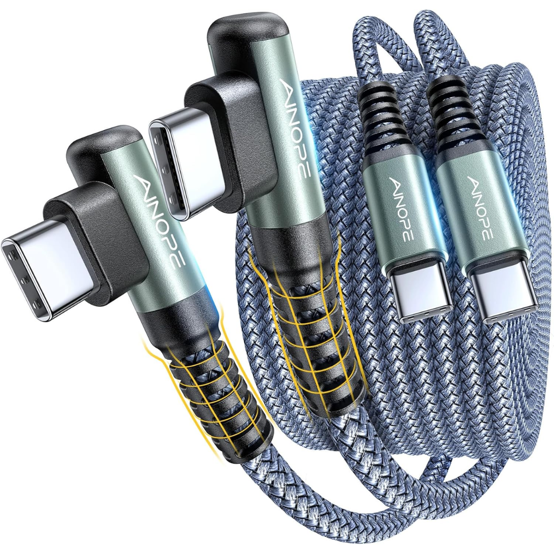 Ainope 2-Pack 6' 60W USB-C Cable