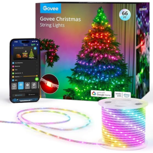 Govee 66' Smart RGBIC Christmas Decorations Lights w/App