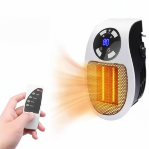 Wall Outlet 500W Space Heater w/Remote