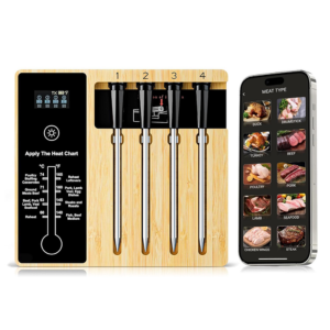 Wireless 4-Probe Smart Meat Thermometer