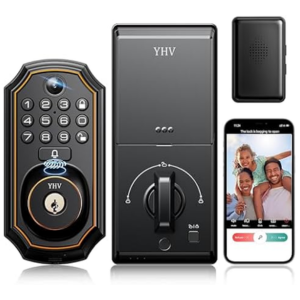 Smart  Keyless Door Lock w/Camera & Fingerprint